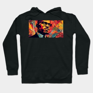 Malcolm X - Color Art Poster Hoodie